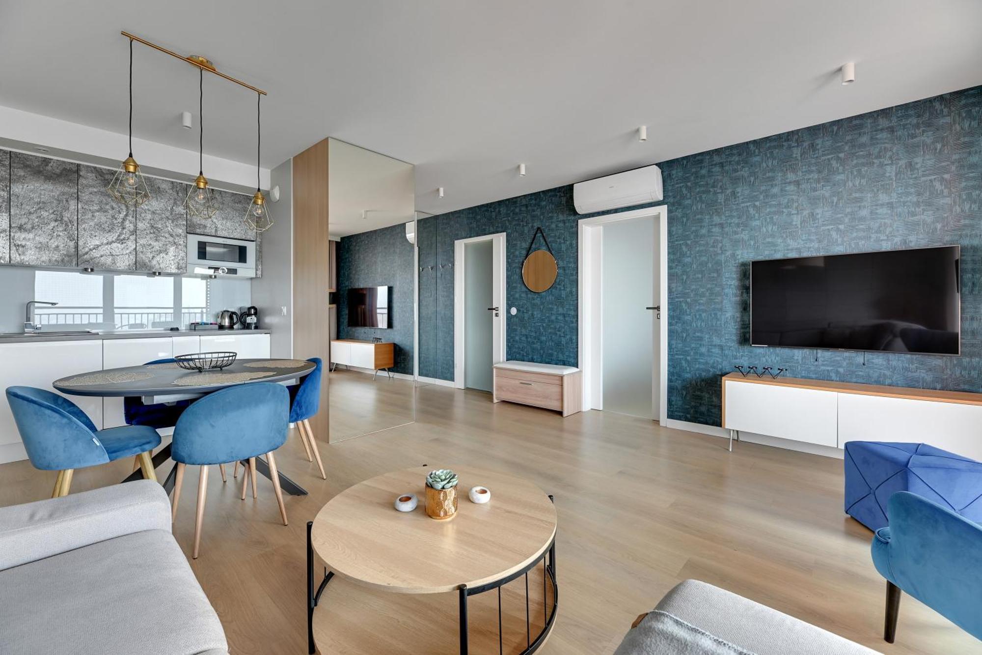 Waterlane Island - Riverview Pool, Spa, Gym & Parking By Downtown Apartments Gdańsk Rom bilde
