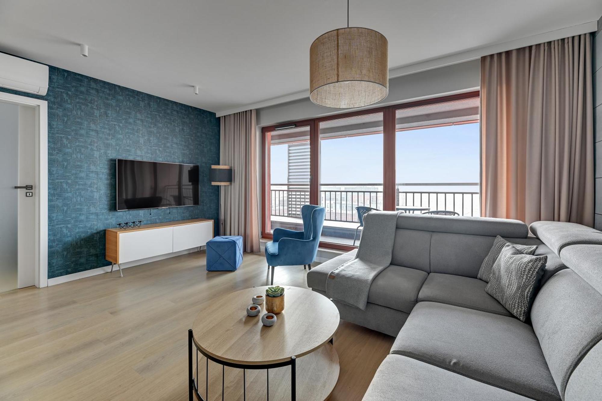 Waterlane Island - Riverview Pool, Spa, Gym & Parking By Downtown Apartments Gdańsk Rom bilde