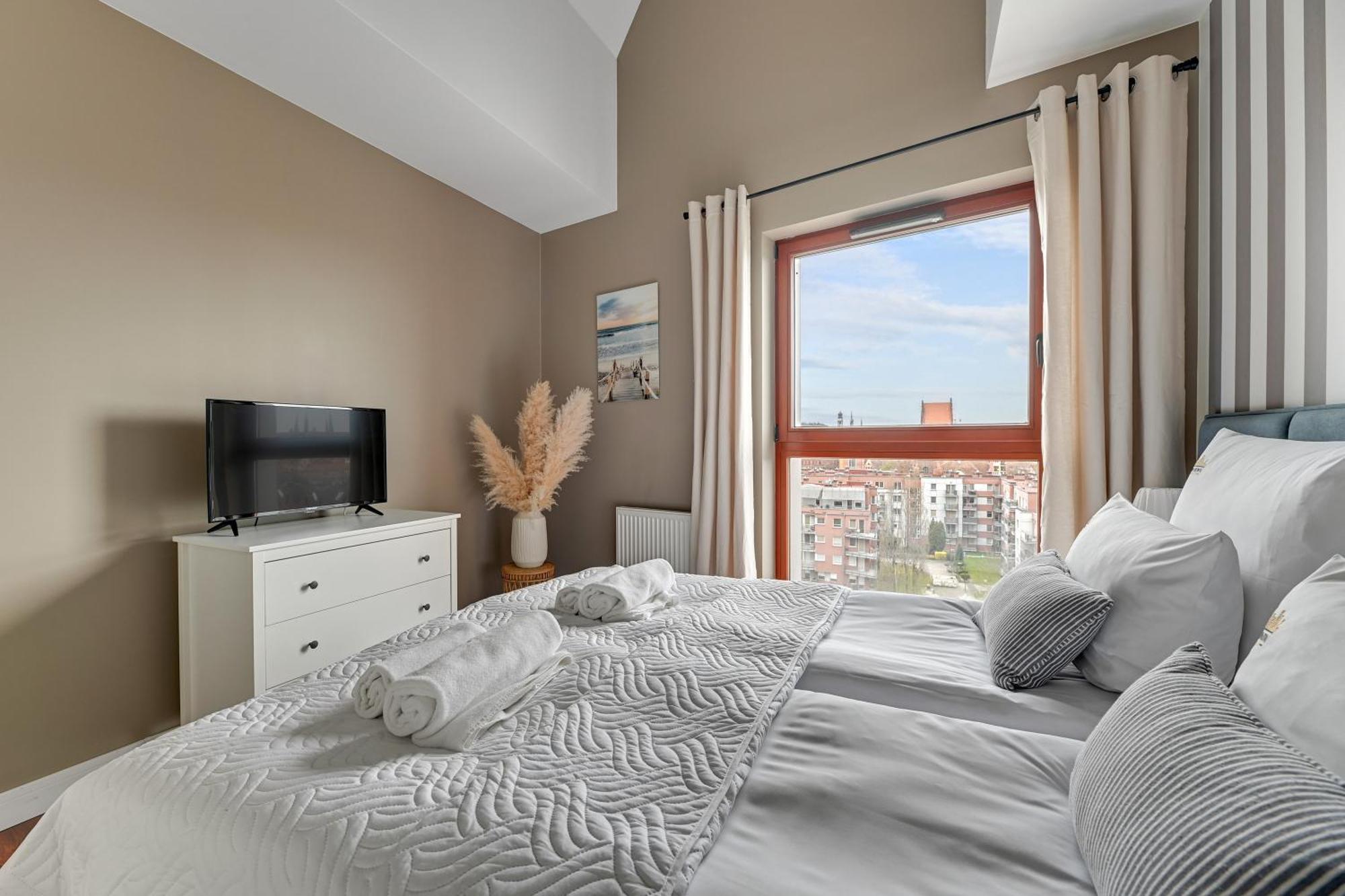 Waterlane Island - Riverview Pool, Spa, Gym & Parking By Downtown Apartments Gdańsk Rom bilde
