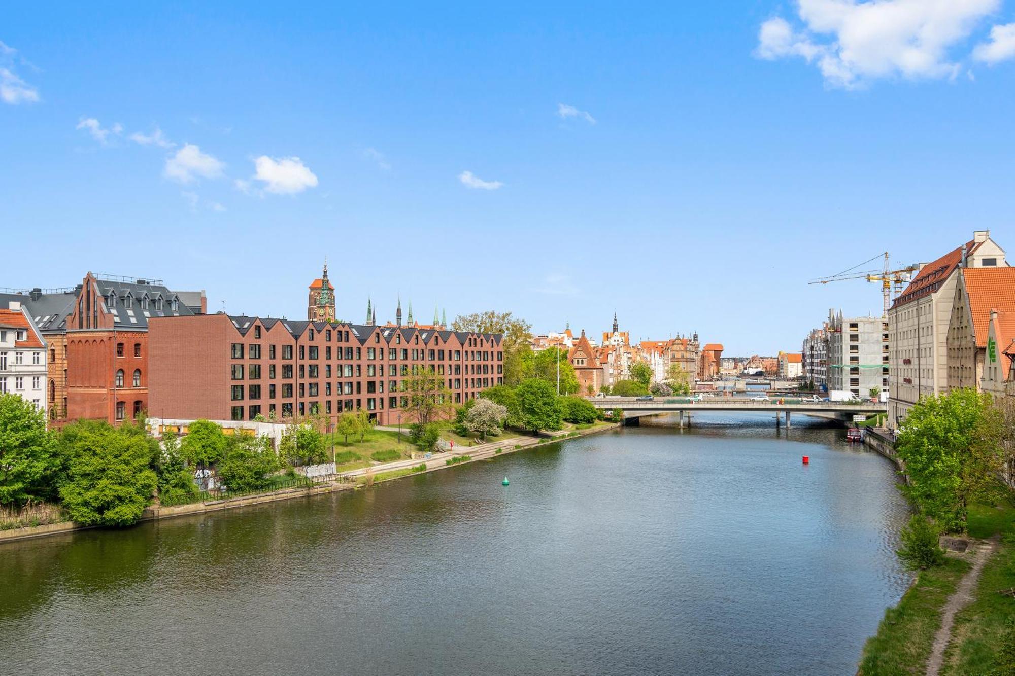 Waterlane Island - Riverview Pool, Spa, Gym & Parking By Downtown Apartments Gdańsk Rom bilde