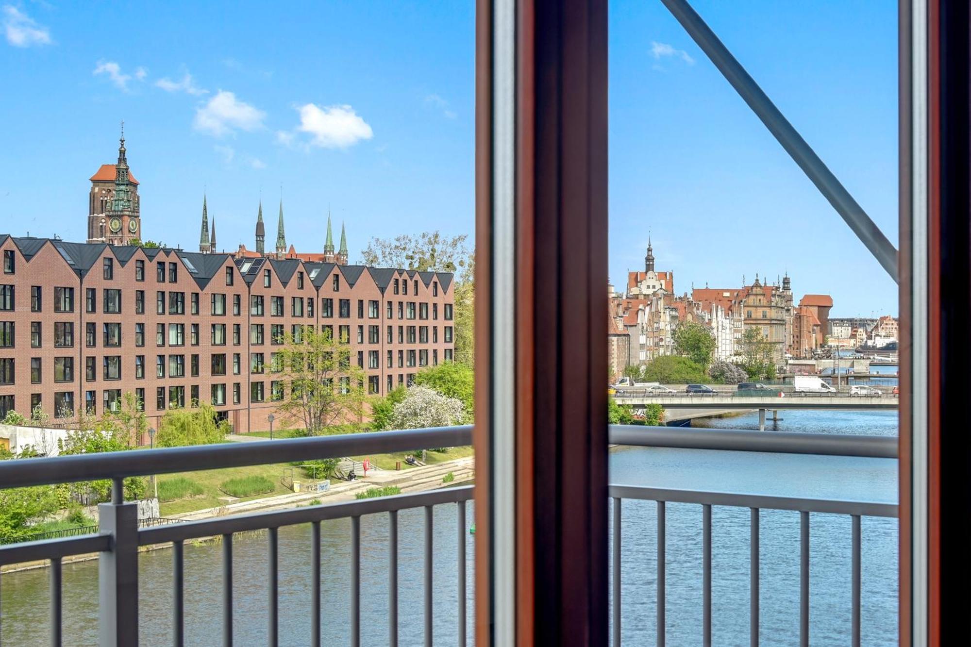 Waterlane Island - Riverview Pool, Spa, Gym & Parking By Downtown Apartments Gdańsk Eksteriør bilde