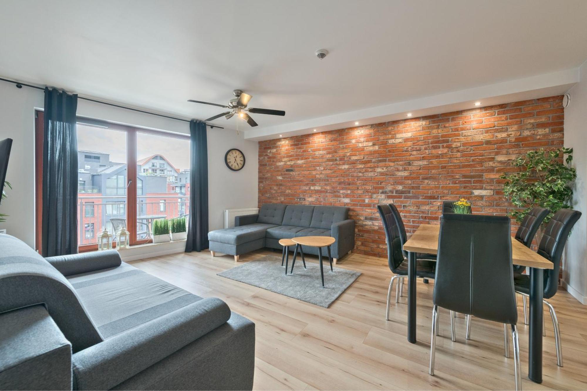 Waterlane Island - Riverview Pool, Spa, Gym & Parking By Downtown Apartments Gdańsk Rom bilde
