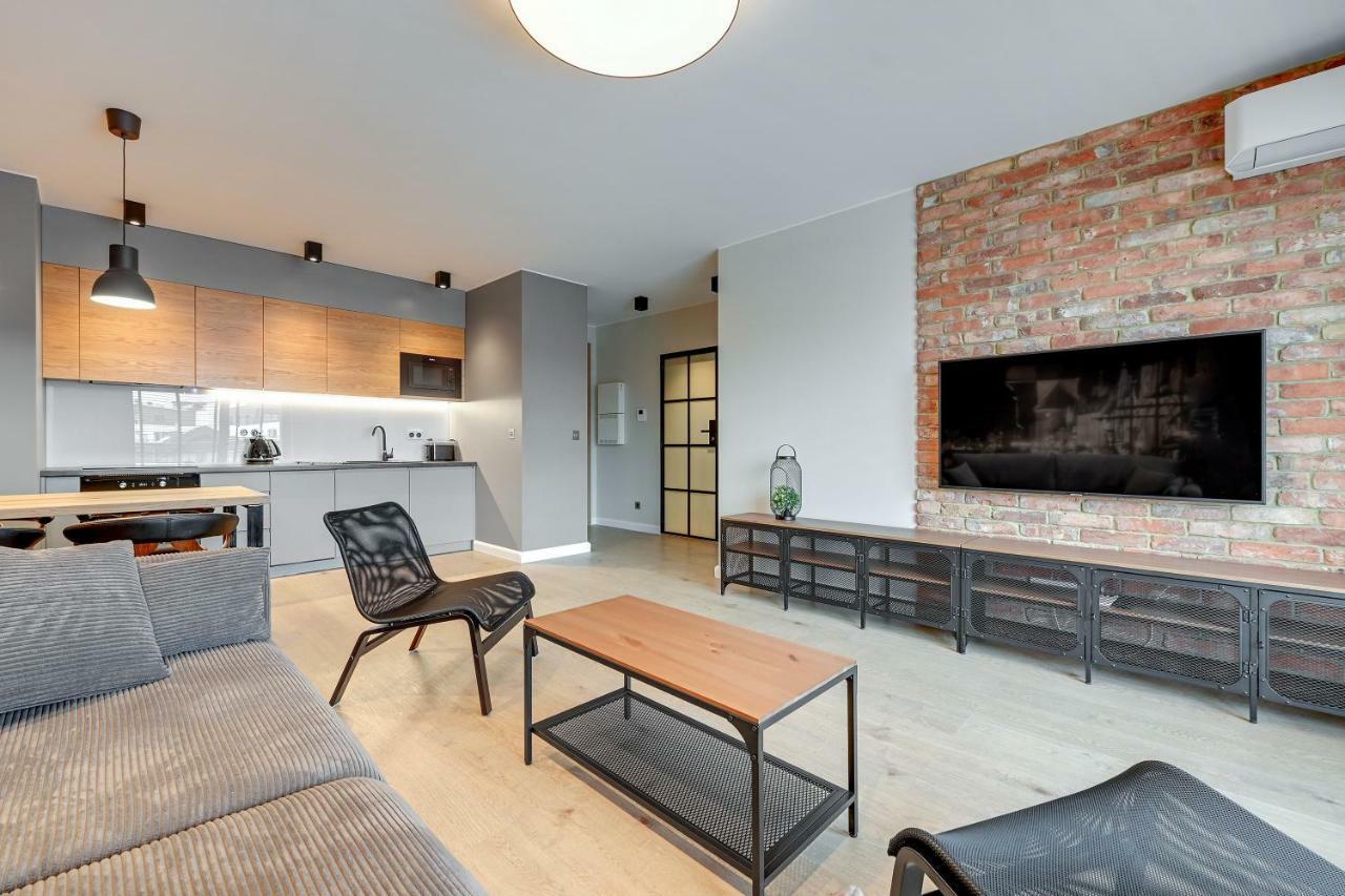Waterlane Island - Riverview Pool, Spa, Gym & Parking By Downtown Apartments Gdańsk Eksteriør bilde