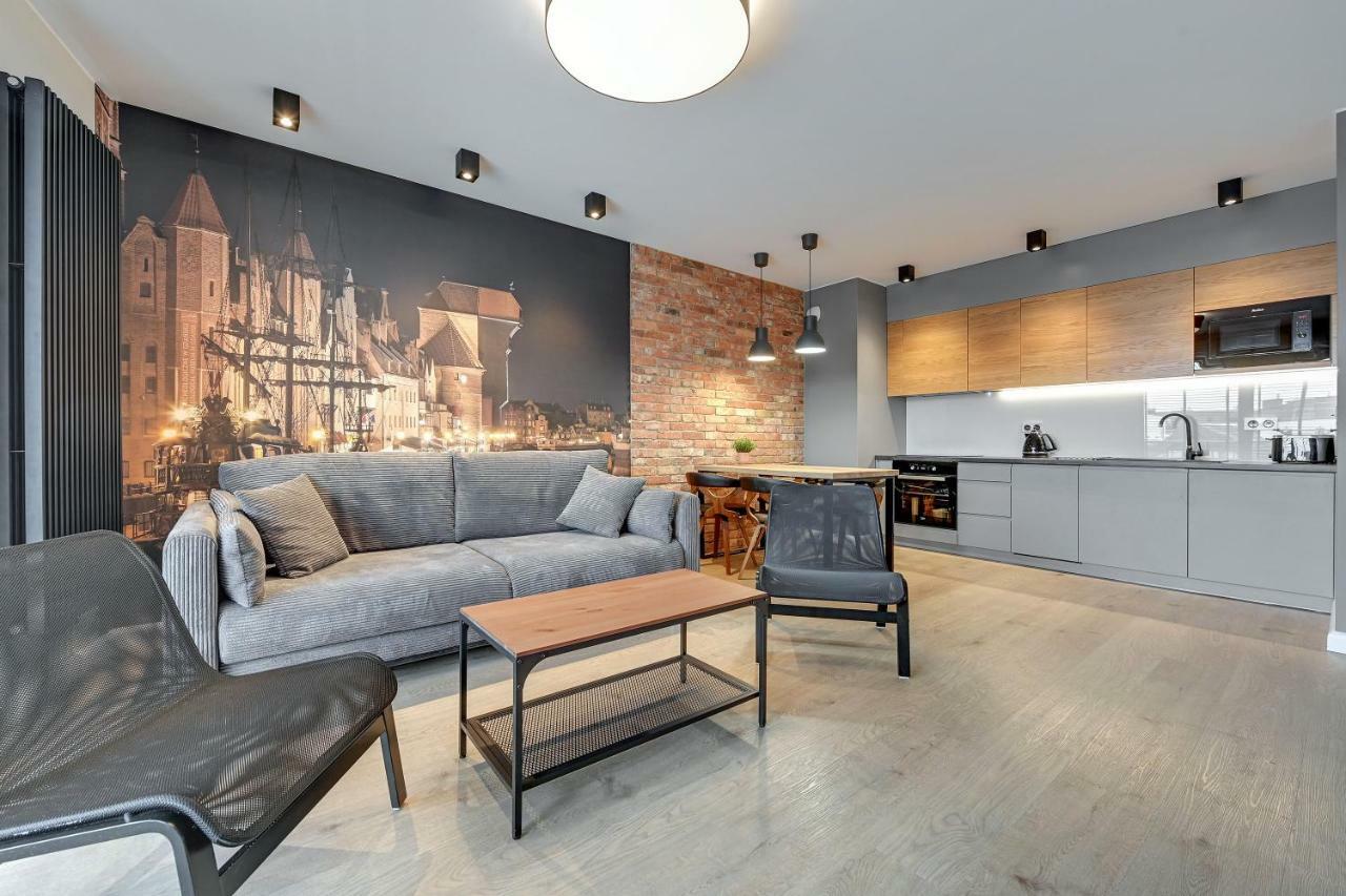 Waterlane Island - Riverview Pool, Spa, Gym & Parking By Downtown Apartments Gdańsk Eksteriør bilde