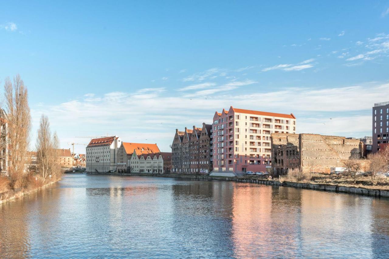 Waterlane Island - Riverview Pool, Spa, Gym & Parking By Downtown Apartments Gdańsk Eksteriør bilde