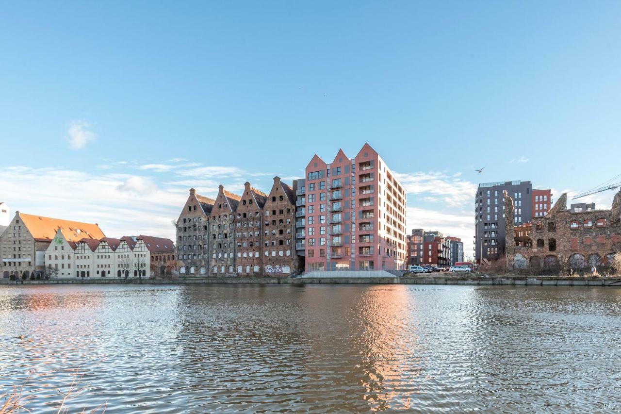 Waterlane Island - Riverview Pool, Spa, Gym & Parking By Downtown Apartments Gdańsk Eksteriør bilde